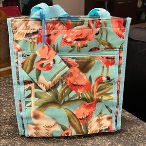 Flamingo Print Tote Bag